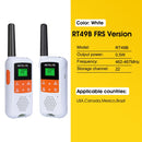 Retevis RT649B RT49B Walkie Talkie 2 Stück PMR446 Walkie-Talkies Tragbares Funkgerät für die Jagd Micro-USB-Lade VOX-Radio