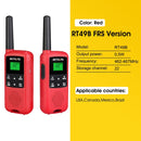 Retevis RT649B RT49B Walkie Talkie 2 Stück PMR446 Walkie-Talkies Tragbares Funkgerät für die Jagd Micro-USB-Lade VOX-Radio