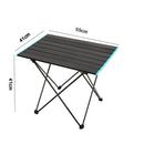 Klappbarer Campingtisch aus Aluminium mit Tragetasche Tragbarer Tisch für den Innen- und Außenbereich Picknick, Grill, Strand, Wandern, Reisen, Angeltisch