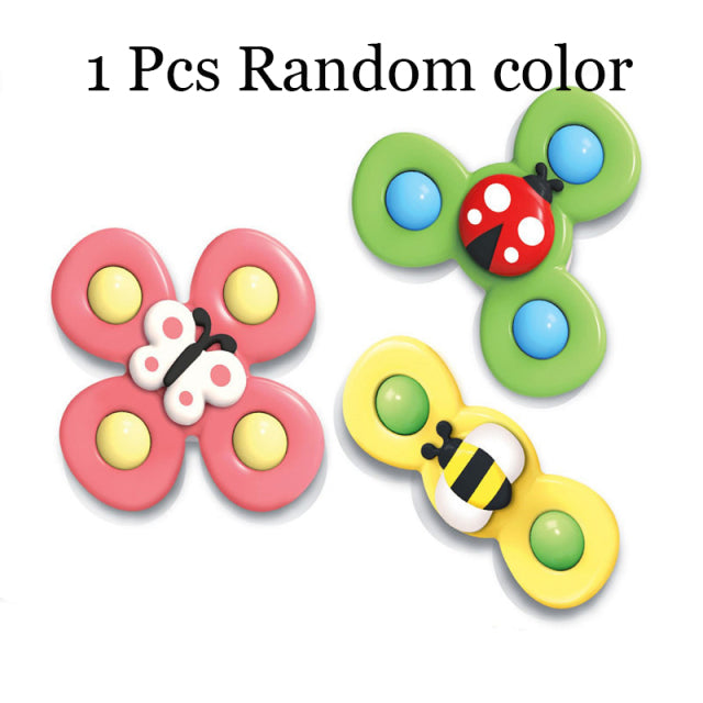 1pcs Cartoon Fidget Spinner Kids Toys ABS Colorful Insect Gyro Toy Relief Stress Educational Fingertip Rattle Toys For Children