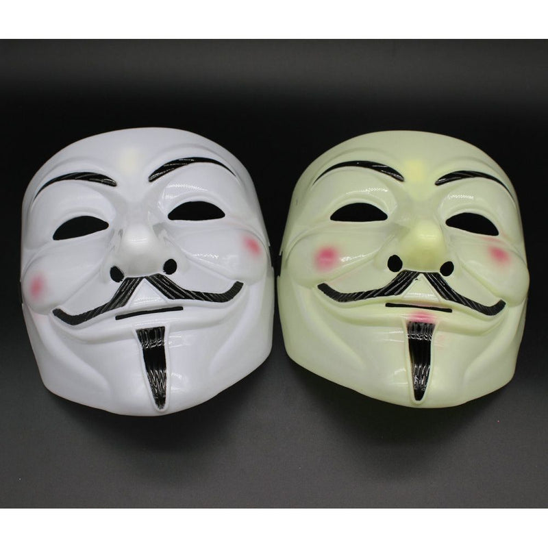 Máscara V de Vendetta, máscaras de terror para Halloween, máscara de fiesta, máscara de miedo, máscara de terror divertida, máscara de broma de villano