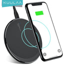 KUULAA Kabelloses Qi-Ladegerät für iPhone 11 Pro 8 X XR XS Max 10 W Schnelles kabelloses Aufladen für Samsung S10 S9 S8 USB-Ladegerät