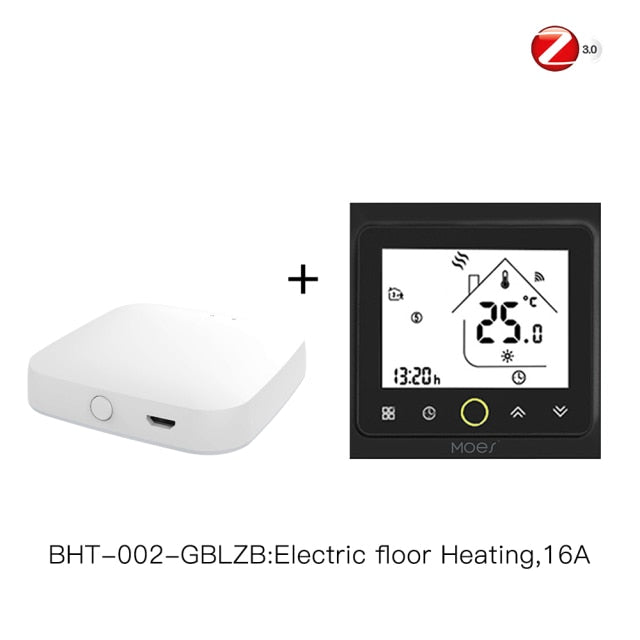 Termostato inteligente ZigBee, concentrador de controlador de temperatura, requiere agua/calefacción eléctrica de suelo, caldera de agua/Gas con Alexa Google Home