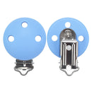 TYRY.HU Rund/Herz Silikon Clip 3 Stück/Set Schnullerclip BPA-frei Silikon Schnuller Baby Schnullerkette DIY Zubehör