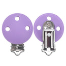 TYRY.HU Rund/Herz Silikon Clip 3 Stück/Set Schnullerclip BPA-frei Silikon Schnuller Baby Schnullerkette DIY Zubehör