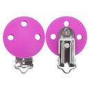 TYRY.HU Rund/Herz Silikon Clip 3 Stück/Set Schnullerclip BPA-frei Silikon Schnuller Baby Schnullerkette DIY Zubehör