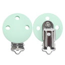 TYRY.HU Rund/Herz Silikon Clip 3 Stück/Set Schnullerclip BPA-frei Silikon Schnuller Baby Schnullerkette DIY Zubehör