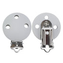 TYRY.HU Rund/Herz Silikon Clip 3 Stück/Set Schnullerclip BPA-frei Silikon Schnuller Baby Schnullerkette DIY Zubehör