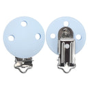 TYRY.HU Rund/Herz Silikon Clip 3 Stück/Set Schnullerclip BPA-frei Silikon Schnuller Baby Schnullerkette DIY Zubehör