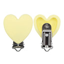 TYRY.HU Rund/Herz Silikon Clip 3 Stück/Set Schnullerclip BPA-frei Silikon Schnuller Baby Schnullerkette DIY Zubehör