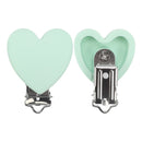 TYRY.HU Rund/Herz Silikon Clip 3 Stück/Set Schnullerclip BPA-frei Silikon Schnuller Baby Schnullerkette DIY Zubehör