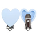 TYRY.HU Rund/Herz Silikon Clip 3 Stück/Set Schnullerclip BPA-frei Silikon Schnuller Baby Schnullerkette DIY Zubehör