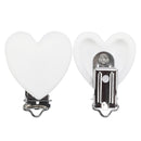 TYRY.HU Rund/Herz Silikon Clip 3 Stück/Set Schnullerclip BPA-frei Silikon Schnuller Baby Schnullerkette DIY Zubehör