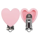 TYRY.HU Rund/Herz Silikon Clip 3 Stück/Set Schnullerclip BPA-frei Silikon Schnuller Baby Schnullerkette DIY Zubehör