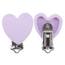 TYRY.HU Rund/Herz Silikon Clip 3 Stück/Set Schnullerclip BPA-frei Silikon Schnuller Baby Schnullerkette DIY Zubehör