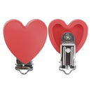 TYRY.HU Rund/Herz Silikon Clip 3 Stück/Set Schnullerclip BPA-frei Silikon Schnuller Baby Schnullerkette DIY Zubehör