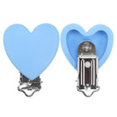 TYRY.HU Rund/Herz Silikon Clip 3 Stück/Set Schnullerclip BPA-frei Silikon Schnuller Baby Schnullerkette DIY Zubehör