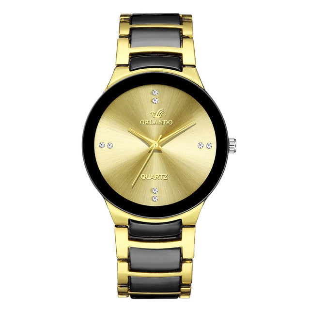 2021 Qualitäts-Mann-Edelstahl-Quarz-Uhr Relogio Masculino Male Fashion Casual Business-Armbanduhr-Uhr Hot New
