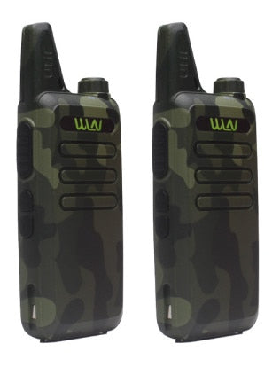 2 uds WLN KD-C1 Walkie Talkie UHF 400-470 MHz 5W potencia 16 canales Kaili MINI transceptor de mano C1 Radio bidireccional