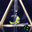 Schicke transparente Harz-Runde-Kugel-Mond-Anhänger-Halsketten-Frauen-blauer Himmel-weiße Wolken-Ketten-Halsketten-Modeschmuck-Geschenke für Mädchen