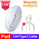 Essager 15W Qi Magnetic Wireless Charger für iPhone 12 11 Pro Xs Max X Induction Fast Wireless Charging Pad für Samsung Xiaomi