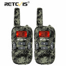 Retevis RT33 Mini Walkie Talkie Kids 2pcs Funkgerät 0,5 W PMR PMR446 Woki Toki mit VOX-Taschenlampe Long Range Talkie Walkie