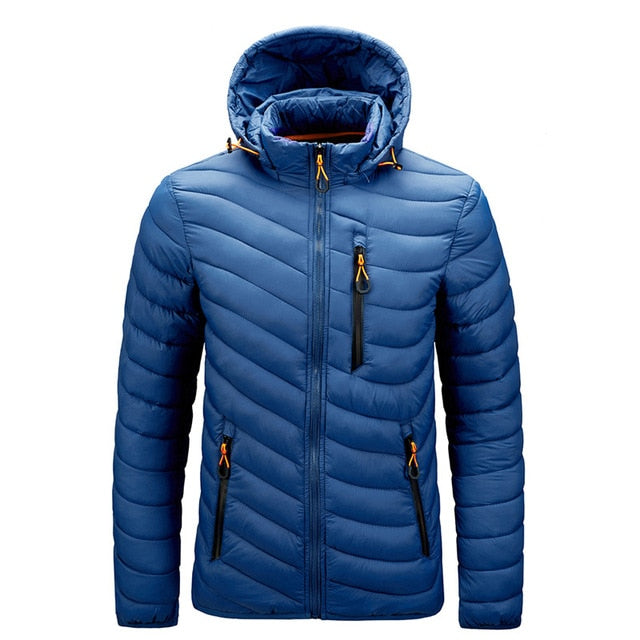 CHAIFENKO Brand Winter Warm Waterproof Jacket Men 2021 New Autumn Thick Hooded Parkas Mens Fashion Casual Slim Jacket Coat Men