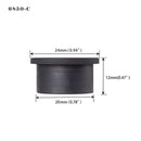 Desk Cord Grommet, Flexible Silicone Cable Hole Cover, Wire Organizer, Round Gasket White