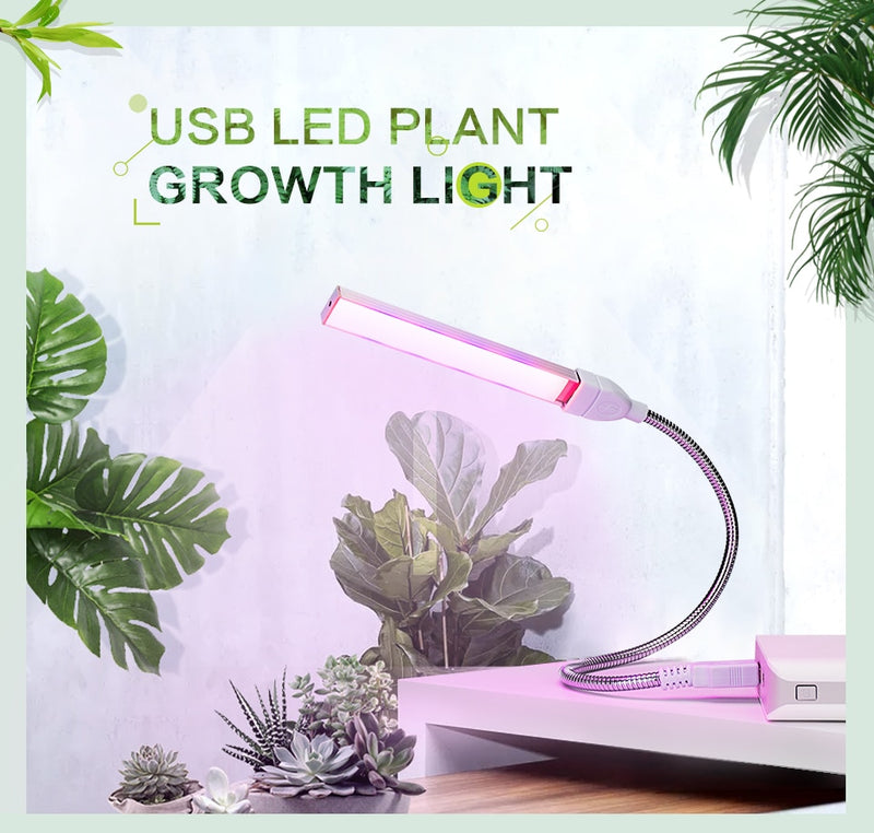 USB LED Grow Light Full Spectrum 3W 5W DC 5V Fitolampy für Gewächshaus Gemüsesämling Pflanzenbeleuchtung IR UV Growing Phyto Lamp