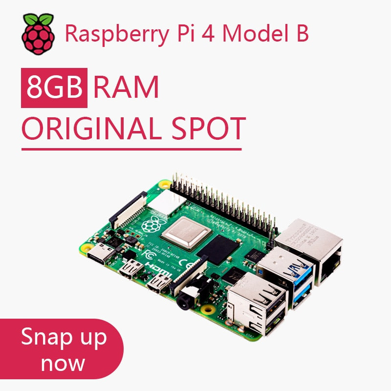 Offizielles Original Raspberry Pi 4 Model B Dev Board Kit RAM 2G 4G 8G 4 Core CPU 1.5Ghz 3 Speeder als Pi 3B+
