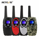 RETEVIS RT628 Mini Walkie Talkie niños 2 uds 0,5 W radio portátil para niños para Camping senderismo Festival regalo de cumpleaños