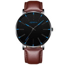 Herrenuhren 2021 Luxus Herren Elegante Ultradünne Uhr Herren Business Edelstahl Mesh Quarzuhr Relogio Masculino Heißer Verkauf