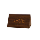 USB/AAA Uhren LED Holz Wecker Uhr Tisch Sprachsteuerung Digital Holz Despertador Elektronische Desktop Tischdekoration 2022