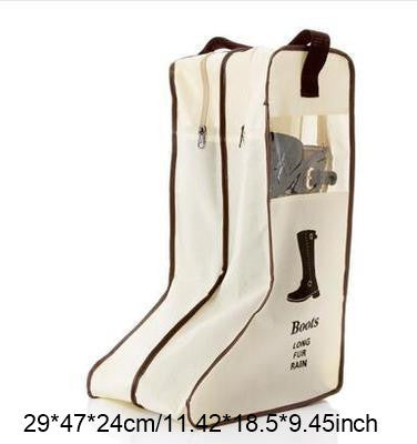 Portable Shoes Storage Bags Organizer Cover Long Riding Rain Boots Dustproof Travel Zipper Pouch Accessories Supplies Item
