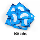 20/50/100 Paar Aufnäher zum Bauen von Hydrogel-Augenpads, Wimpernverlängerung, Papieraufkleber, fusselfrei, unter Augenpads, Make-up-Zubehör
