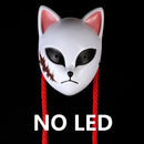 Anime Demon Slayer LED-Maske Cosplay Sabito Kamado Makomo Niedliche Masken Halloween-Party-Kostüm-Requisiten