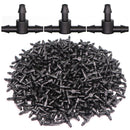 1/4 "Schlauchtropfer Wasser T-Stück Kunststoff Widerhaken 4/7 mm Rohr Schläuche Bewässerung Kupplung Gelenk Garten Micro Tröpfchenbewässerung Werkzeug