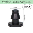 1/4 "Schlauchtropfer Wasser T-Stück Kunststoff Widerhaken 4/7 mm Rohr Schläuche Bewässerung Kupplung Gelenk Garten Micro Tröpfchenbewässerung Werkzeug