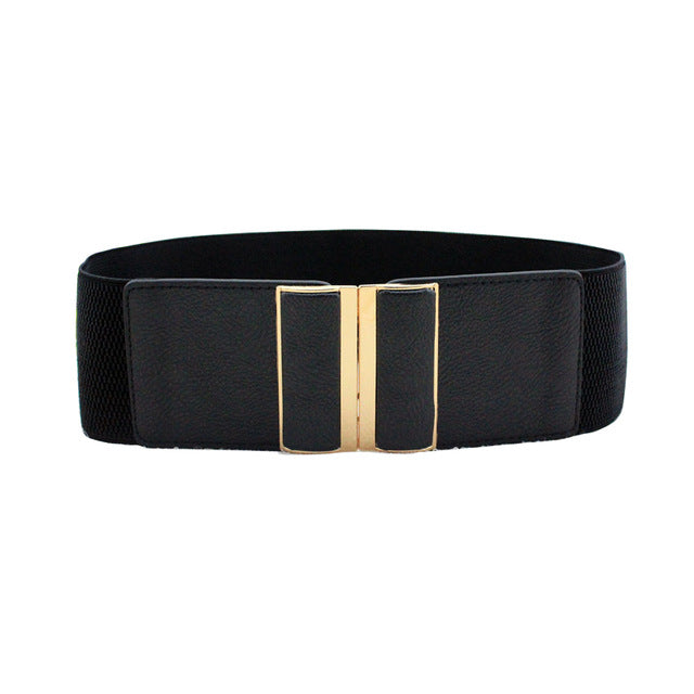Cinturón elástico de cintura ancha para mujer, 65cm, negro, a la moda, para mujer