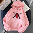 2021 Heißer japanischer Anime Manga Kawaii Hunter X Hunter Hoodies Männer/Frauen Kurzarm-Sweatshirt Killua Zoldyck Hoddie für Teenager