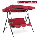 3 Seat Swing Canopies Seat Cushion Cover Set Patio Swing Chair Hammock Replacement Waterproof Garden swing cover set