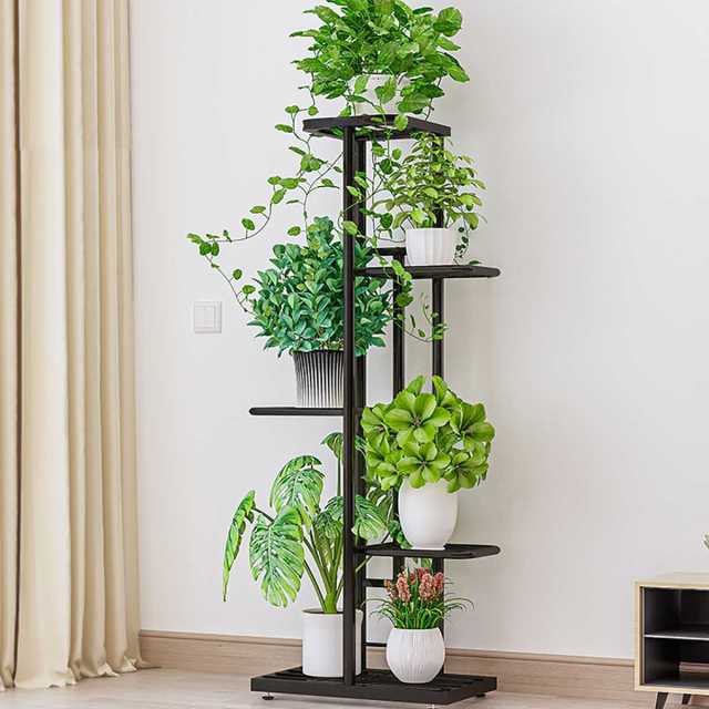 5 Layers Iron Flower Stand Pots Tray Plant Shelves Planter Display Rack Storage Holder Shelf Home Balcony Garden Decoration