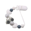 Baby Boy Girl Schnullerhalter Kette Food Grade Chew Silikonperlen Bling Bling Infant Schnullerclip