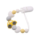 Baby Boy Girl Schnullerhalter Kette Food Grade Chew Silikonperlen Bling Bling Infant Schnullerclip