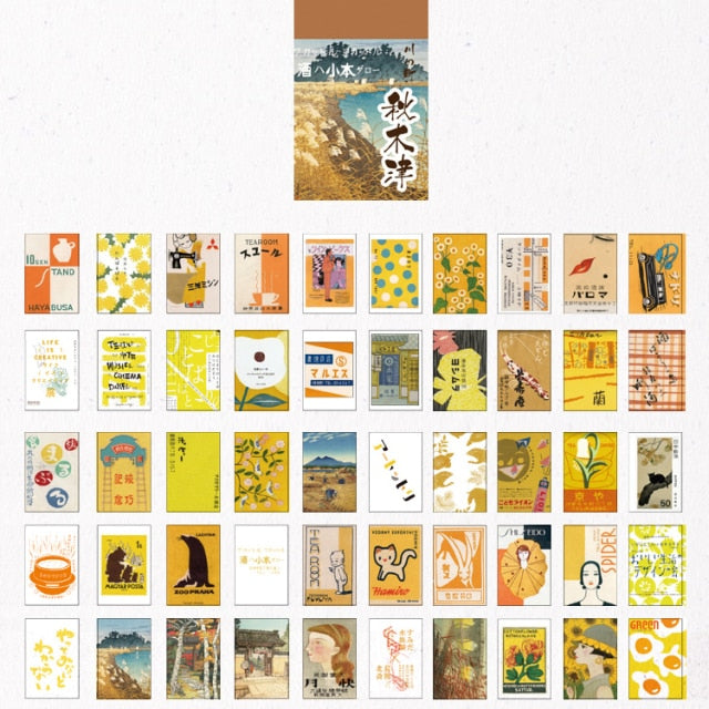 366 Stück Van Gogh Farbe Multi-Stil Kraftpapier Karte Dekoratives Tagebuch Album DIY Scrapbook Butter Material Papier Retro LOMO
