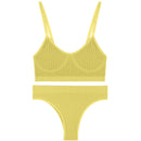 Damen-BH-Set, sexy Dessous, weibliche Unterwäsche, Bralette, gerippte Oberteile, Mädchen, Mode, Büstenhalter, Basic, dehnbar, Crop-Tops, Anzug