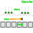 Hepa-Filter + Seitenbürste + Bürstenrolle + Staubbeutel Ersatz für iRobot Roomba i7 E5 E6 I-Serie Roboter-Staubsauger-Ersatzteile