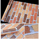 Adhesivo impermeable para pared de 10M para sala de estar, cocina, baño, decoración del hogar, vinilo extraíble, papel tapiz autoadhesivo de piedra de ladrillo de PVC