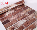 Adhesivo impermeable para pared de 10M para sala de estar, cocina, baño, decoración del hogar, vinilo extraíble, papel tapiz autoadhesivo de piedra de ladrillo de PVC