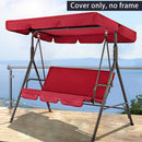 3 Seat Swing Canopies Seat Cushion Cover Set Patio Swing Chair Hammock Replacement Waterproof Garden Garden Swing Cover Set